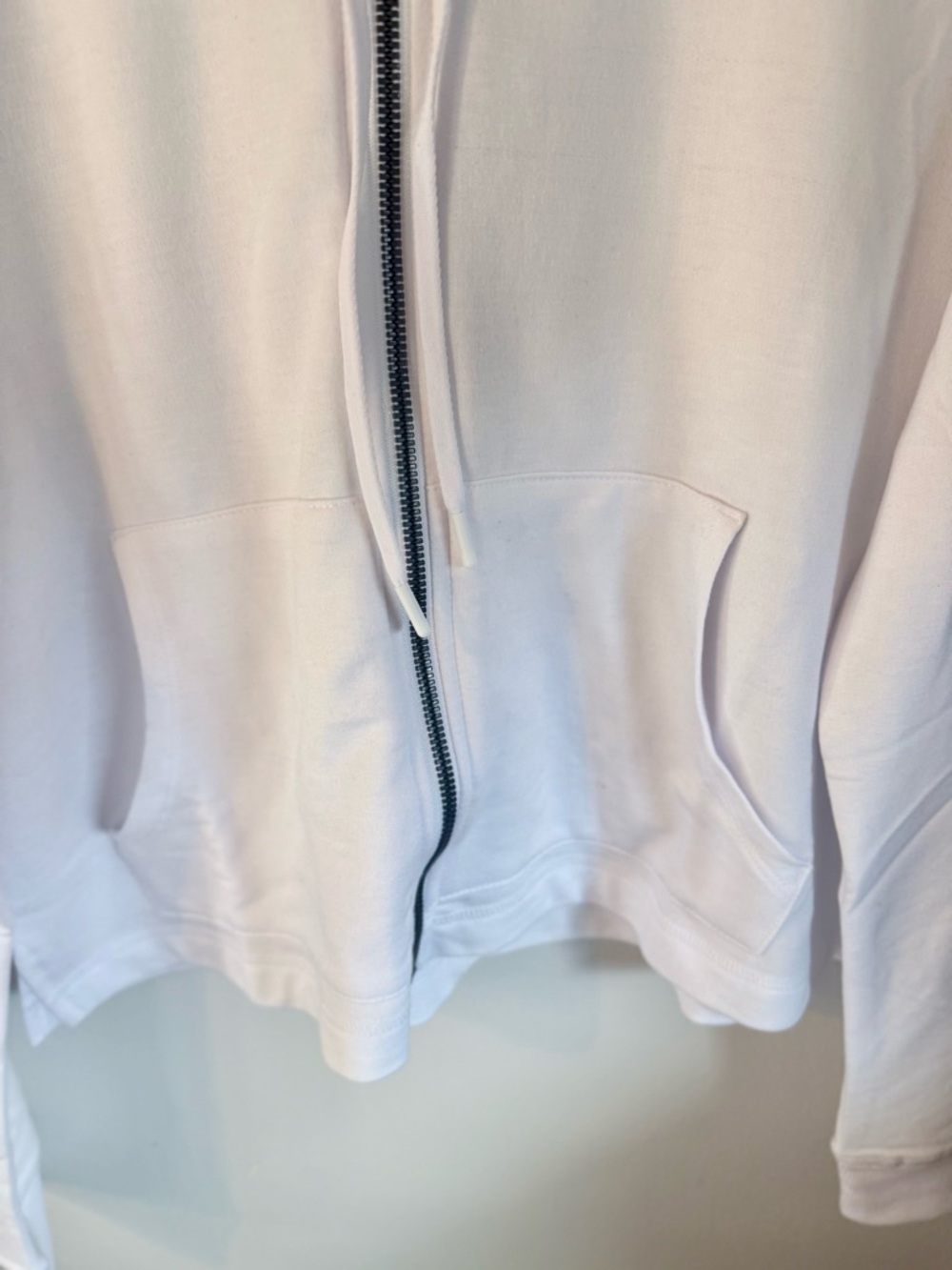 90 Degree By Reflex White Full-Zip Hoodie with Hood - Picture 3 of 5